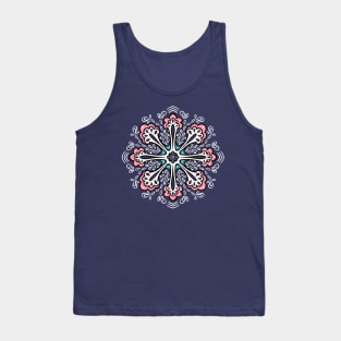 Decorative Snowflake Fun Abstract Winter Tank Top